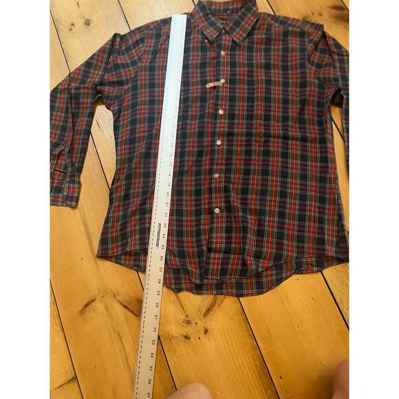 Craig Andrew Men's Button up plaid shirt. Long sleeve. Red/blue/green size large - Picture 5 of 7